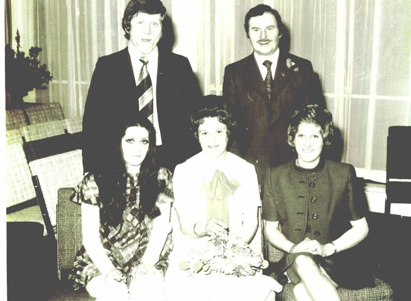 Linda Duerden And Wendy Duerden With Cliff Battle And Albert Duerden