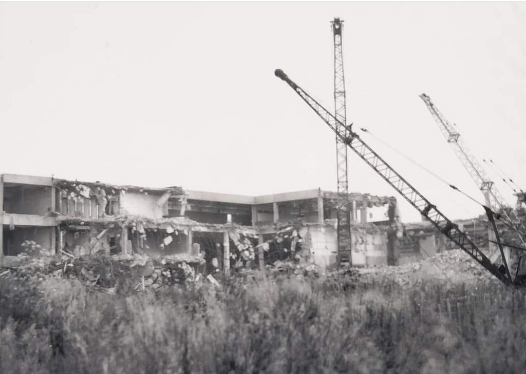 Douglas House South Ruislip being demolished