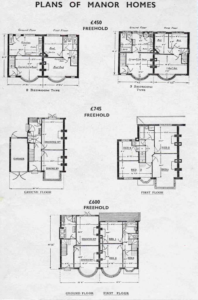 Plans Of Manor Homes