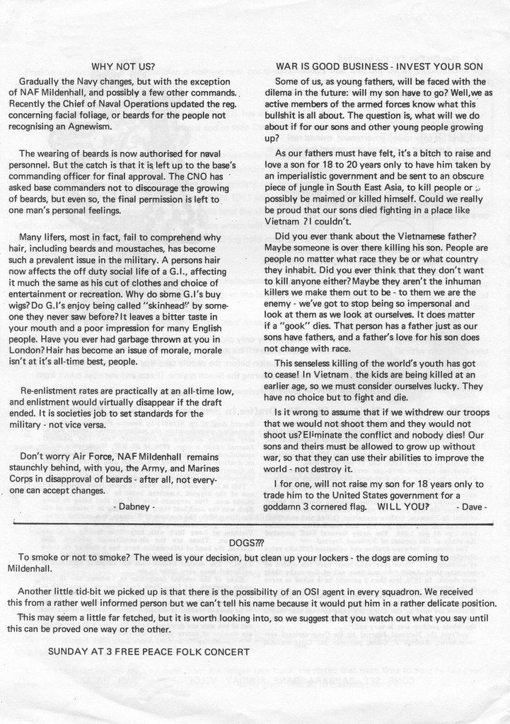 1970 Peace Magazine Page 6